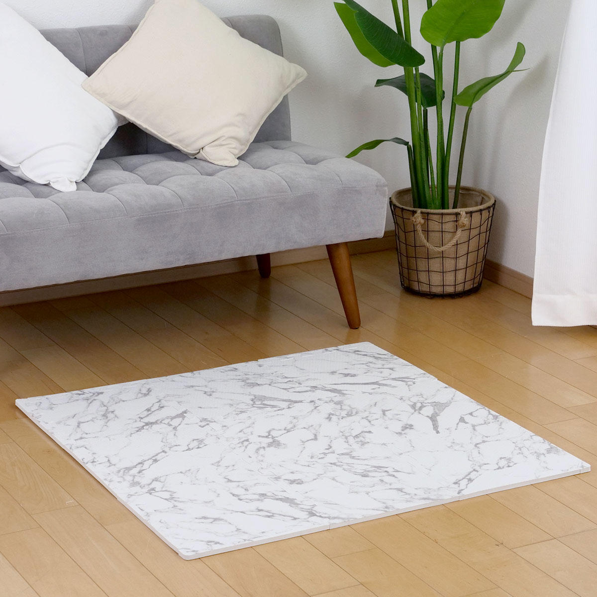 150枚【タイルカーペット】ジョイントマット タイルマット ラグ防音 床暖房対応 4955141372676_01.jpg