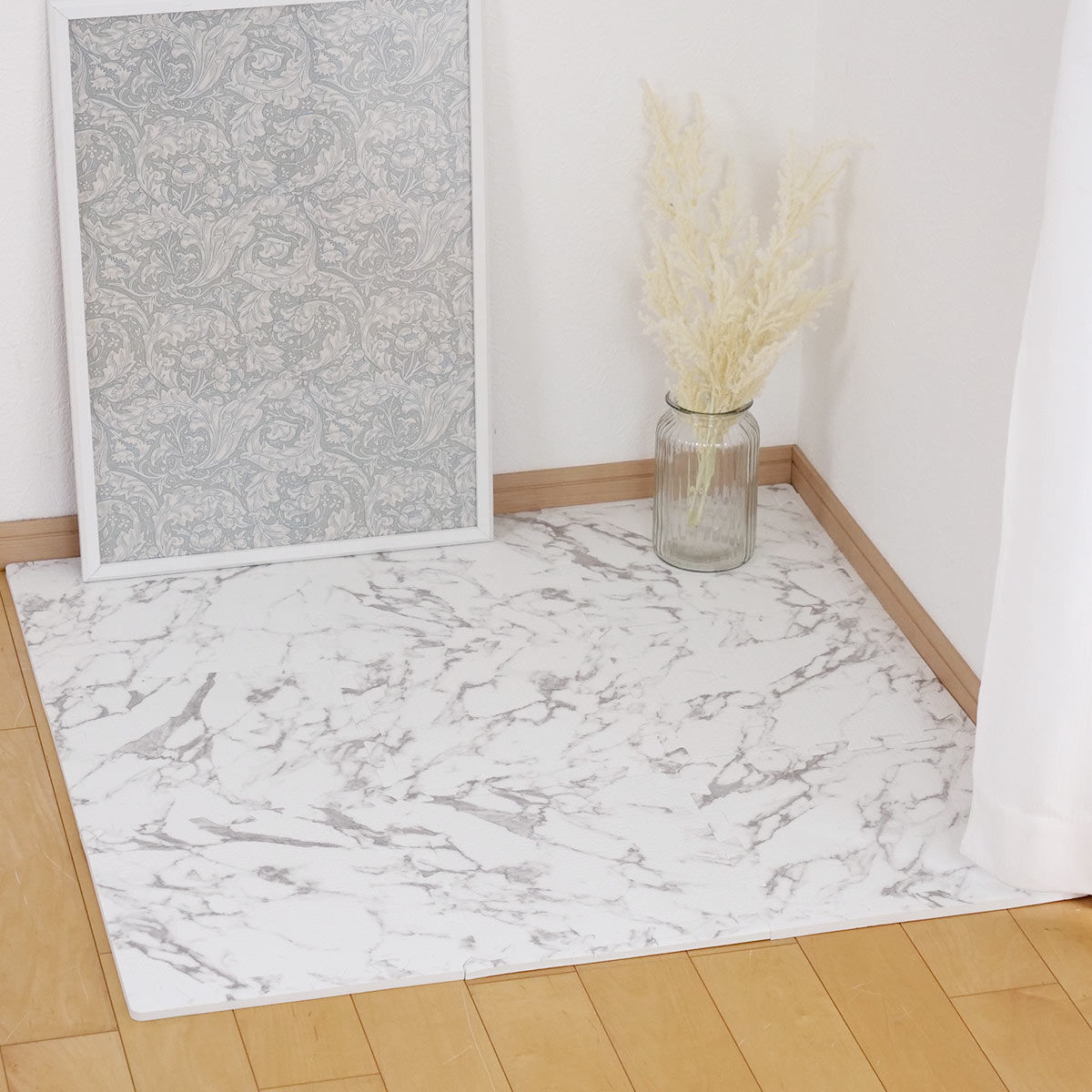 ジョイントマット 抗菌加工 大理石柄 約30×30cm 厚さ約10mm 9枚入り