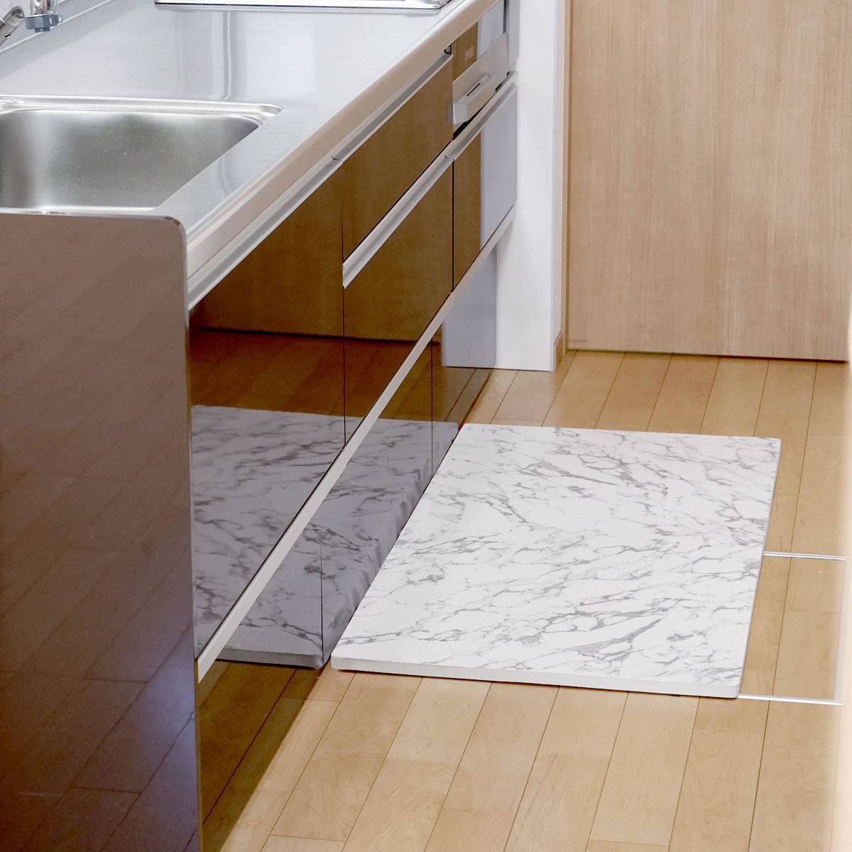 ［注文者専用ページ］ジョイントマット白黒14枚千葉県個人宅送料込み ジョイントマット 大判 抗菌加工 約60×60cm 厚さ約20mm 大理石柄 4枚