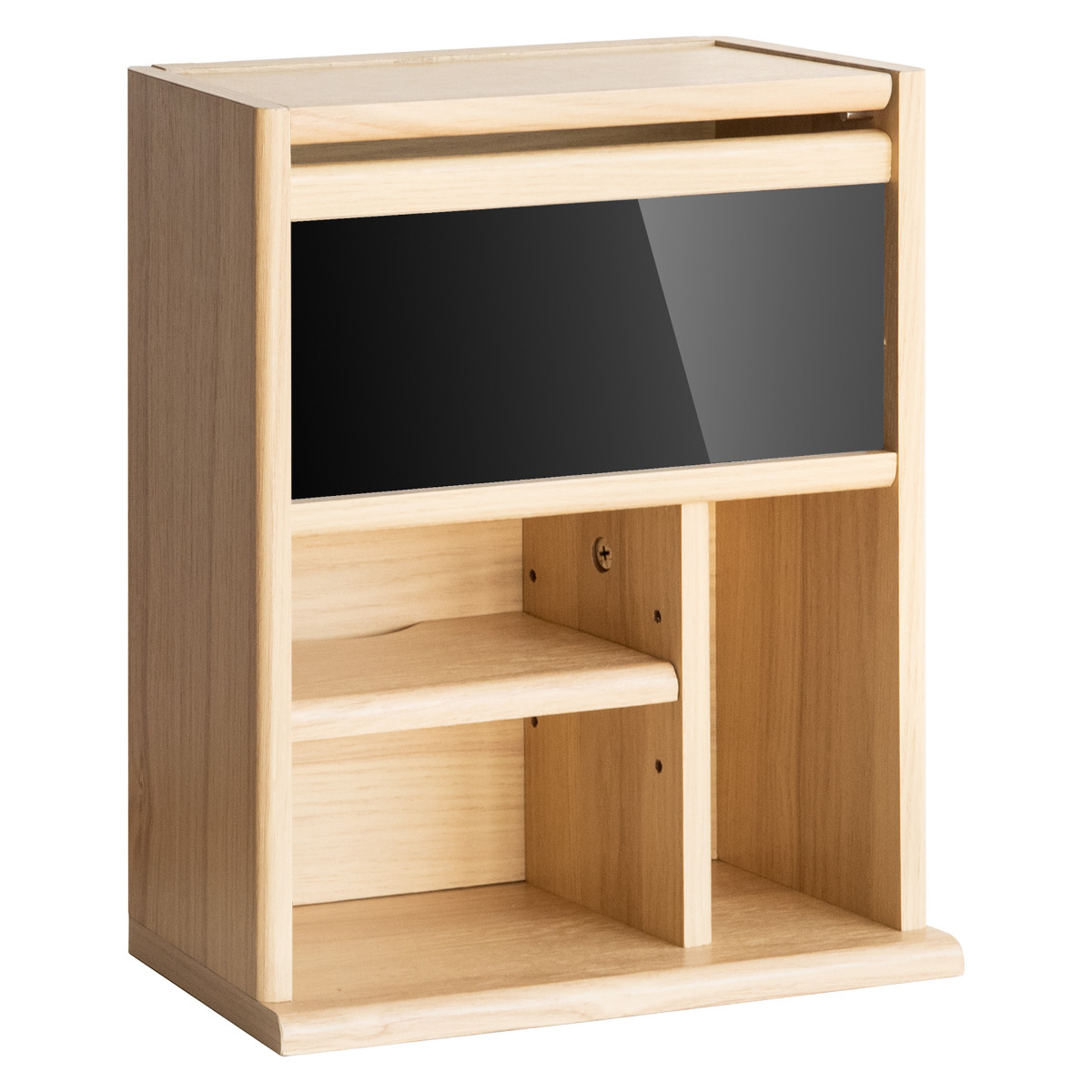 ゲーム機ラック 強化ガラス前板 REGABO 幅30cm （ ゲーミングラック