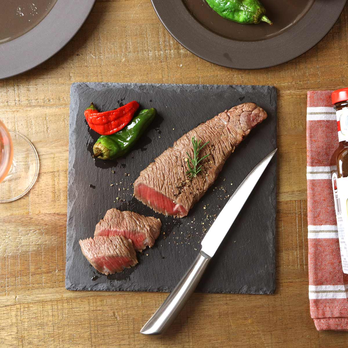 ステーキナイフ 22.5cm 濃州正宗作 ダマスカス ステンレス （ 食洗機