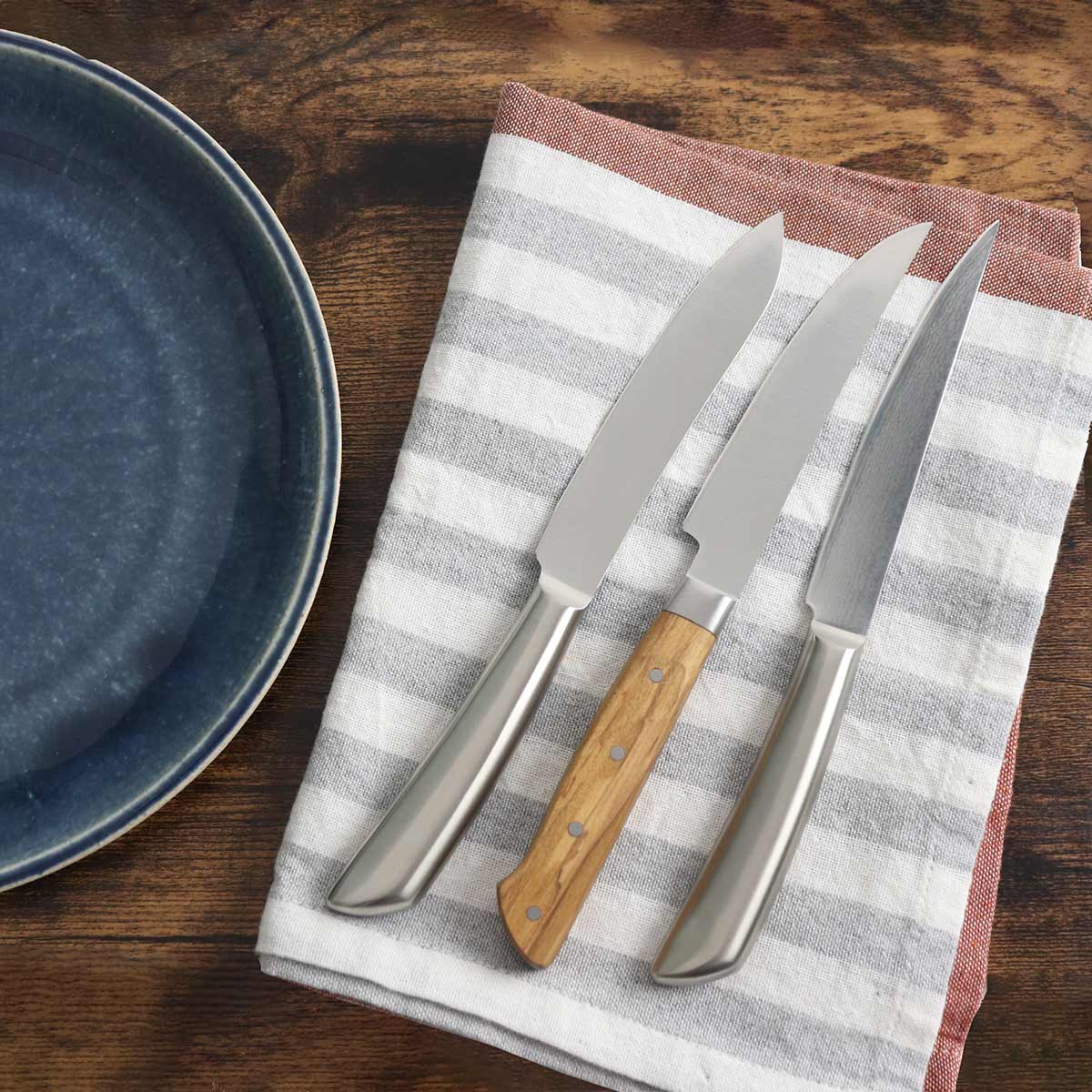 ステーキナイフ 22.5cm 濃州正宗作 ダマスカス ステンレス （ 食洗機