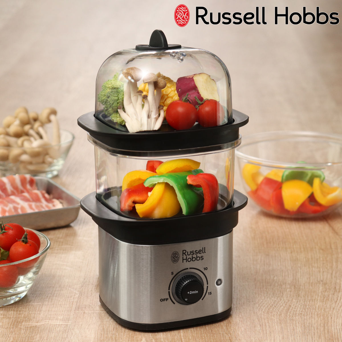 【ラッセルホブス公式】 - ラッセル ホブス ミニ スチーマー ハートマークショップ】Russell Hobbs ラッセルホブス 電気