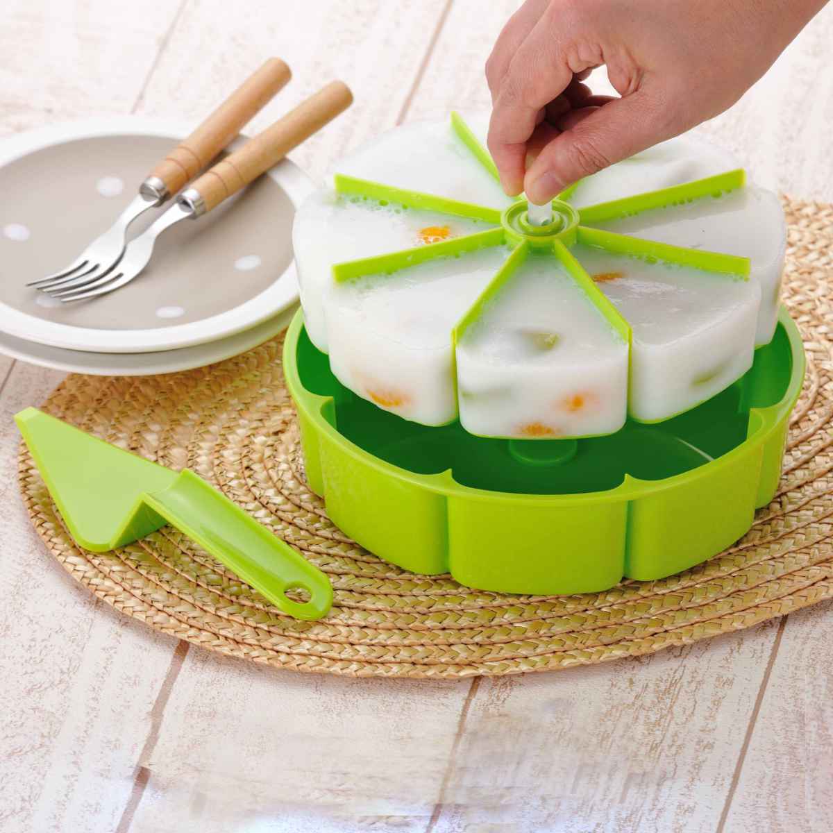 デコレーション デザート型 プラスチック （ 電子レンジ対応 ゼリー型 