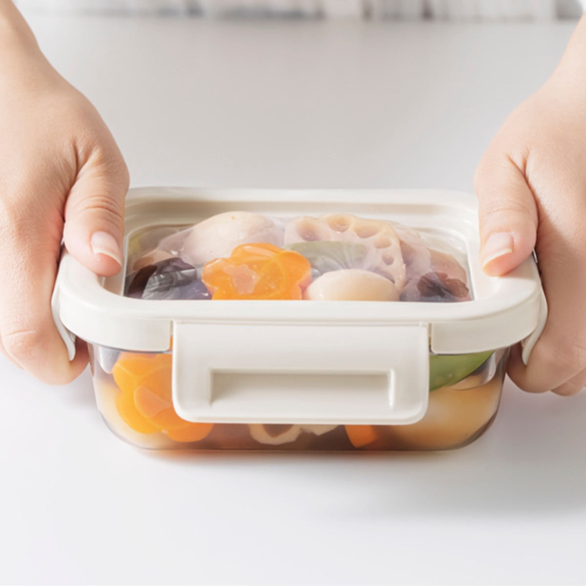 ＆NE ＆NE nikii 保存容器 650ml 耐熱ガラス保存容器 伸びるシリコン蓋