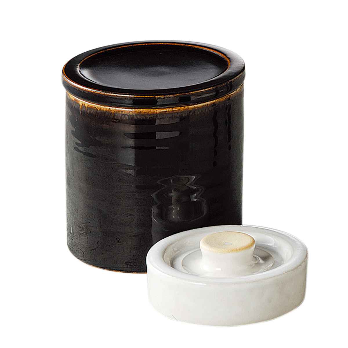 藍花 漬物容器 1.2L つけもの名人浅漬器 iポット （ Aika 重石付き