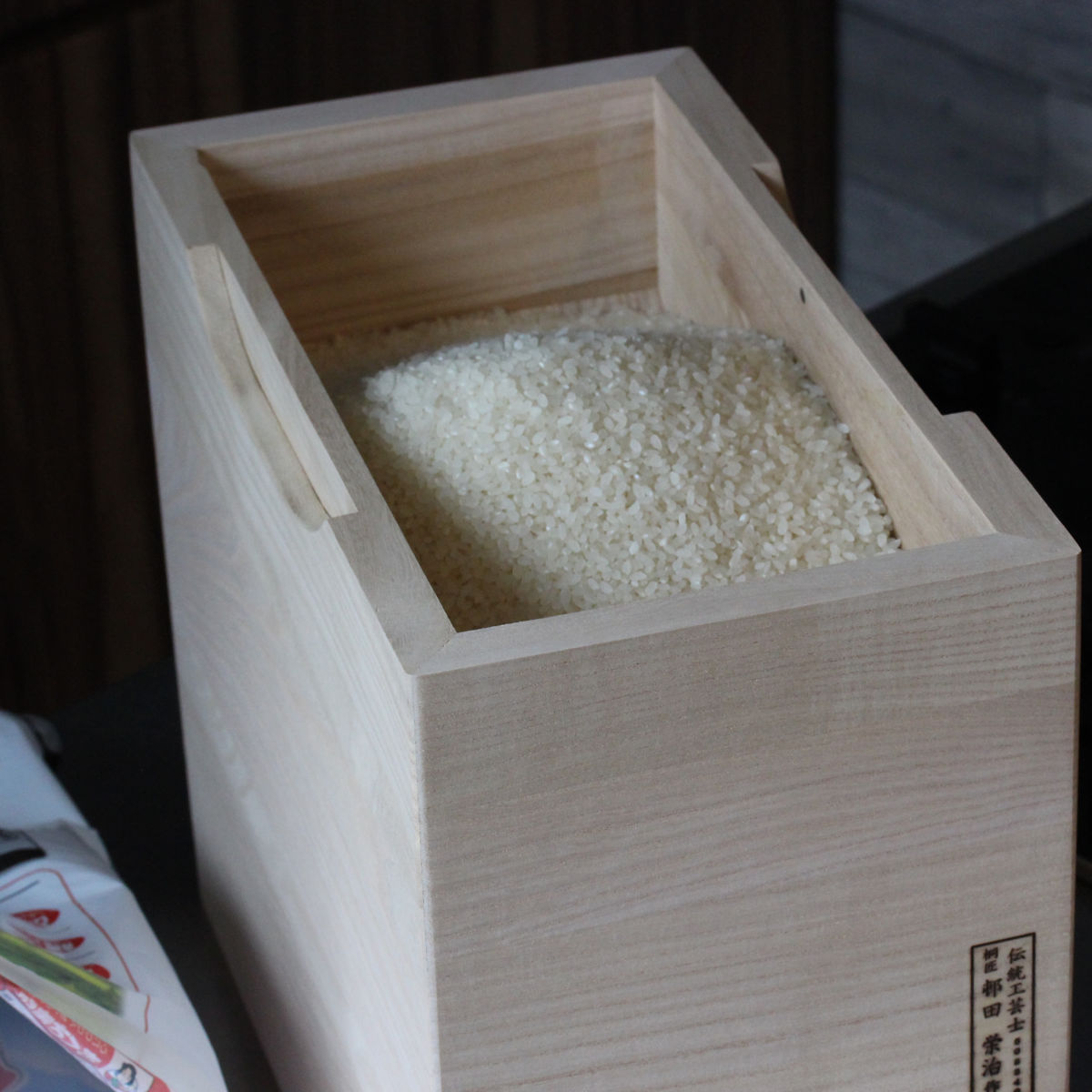 米びつ 5kg用 計量米びつ キャスター付き アクリル蓋で中身が見え
