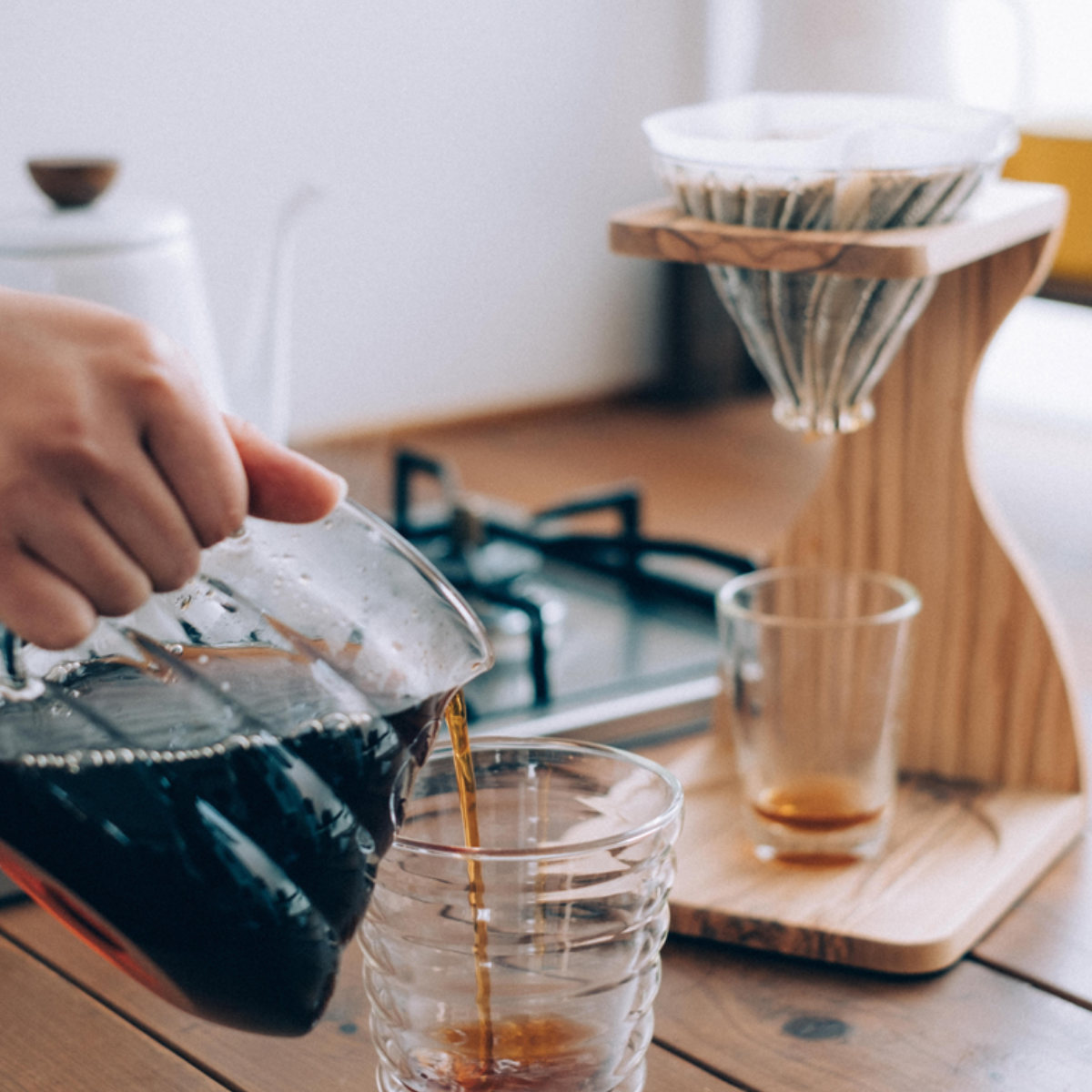 HARIO（ハリオ） コーヒー ドリッパーセット 1〜4杯用 V60 オリーブ
