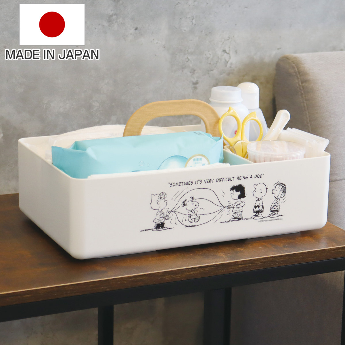 錦化成 収納ボックス スヌーピー トッテベビー ベビー （ 収納ケース