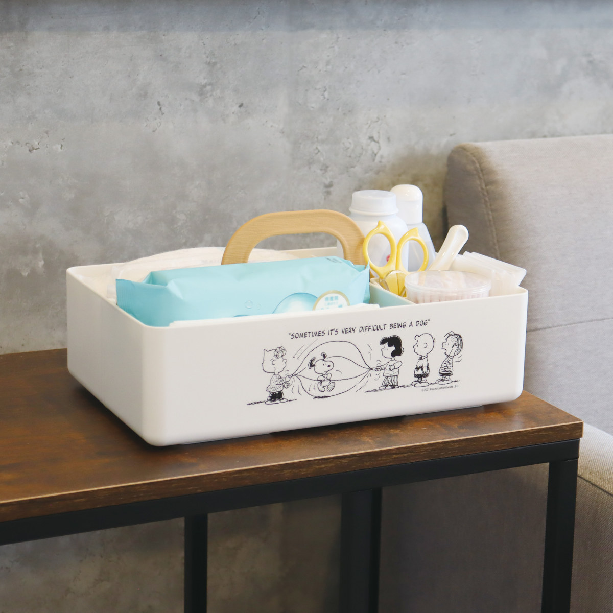 錦化成 収納ボックス スヌーピー トッテベビー ベビー （ 収納ケース