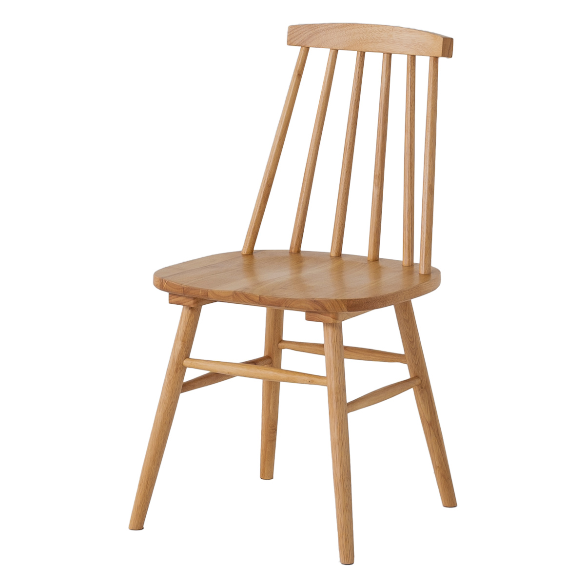 ダイニングチェア 2脚セット 背もたれ 木製 座面高42cm （ ウィンザー