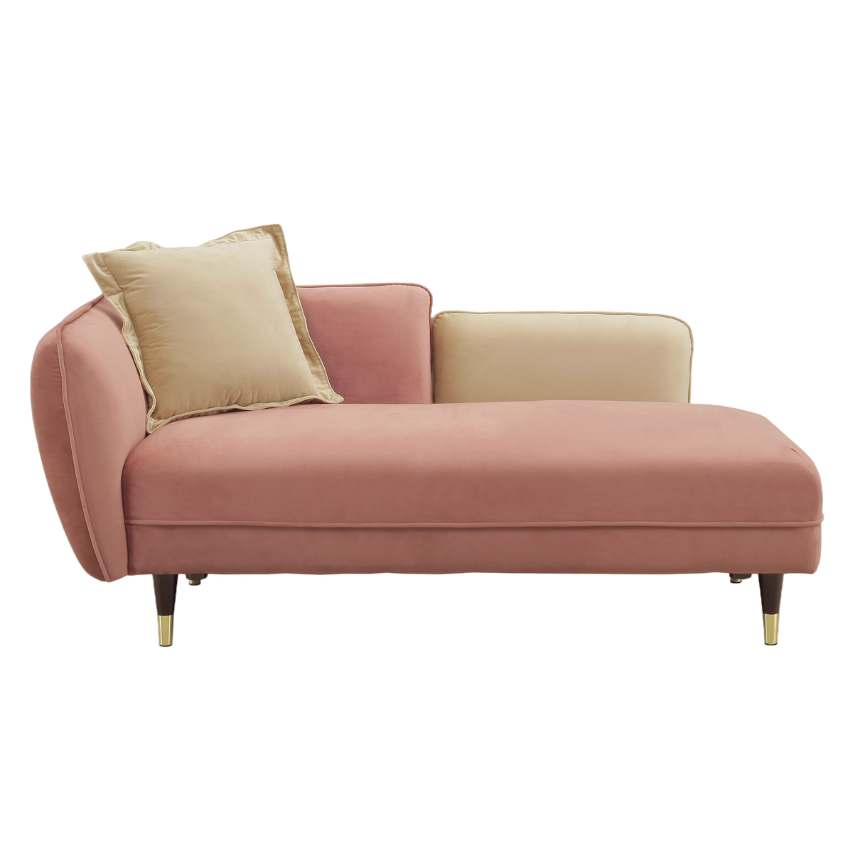 ソファ L字 2人掛け ベルベット生地 幅156cm （ ソファー コンパクト