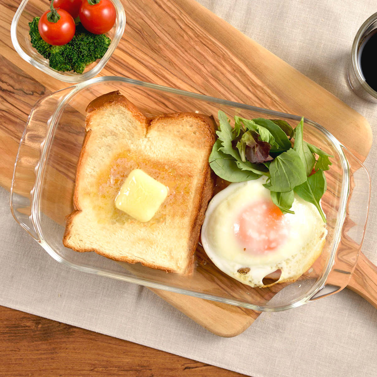 HARIO（ハリオ） トースター皿 25cm 耐熱ガラス （ HARIO 食洗機対応