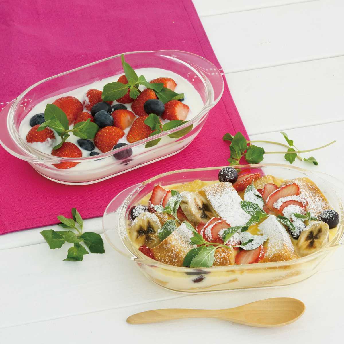 ハリオ グラタン皿 21cm 耐熱ガラス 2個入り （ HARIO 食洗機対応 電子