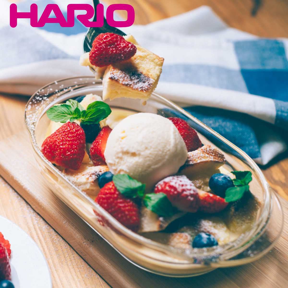 ハリオ グラタン皿 21cm 耐熱ガラス （ HARIO 食洗機対応 電子レンジ
