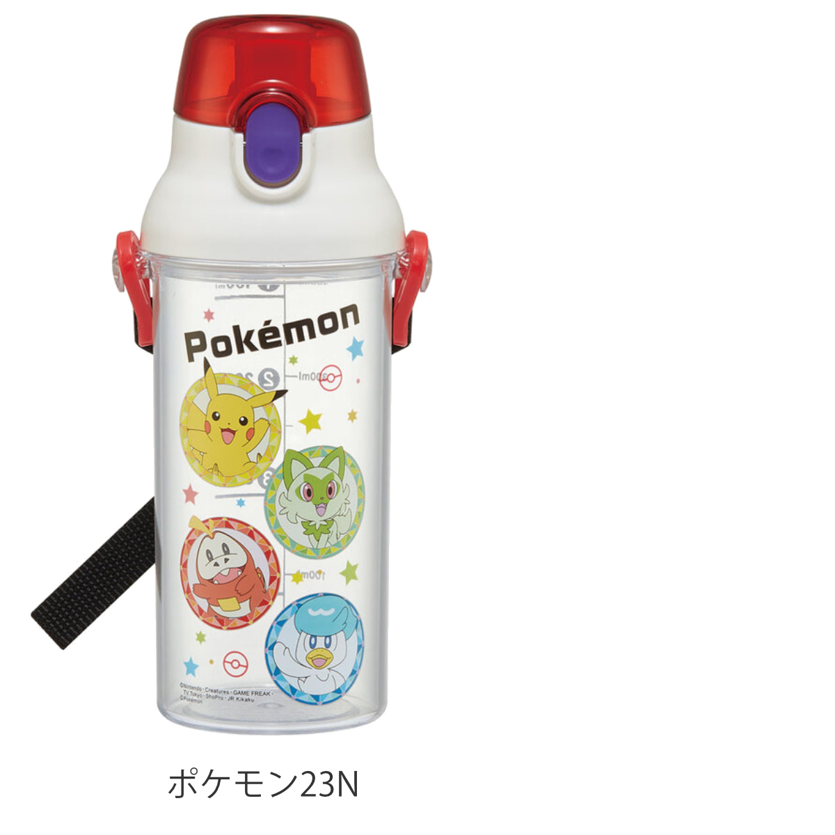 スケーター 水筒 480ml クリアマーカーボトル キャラクター