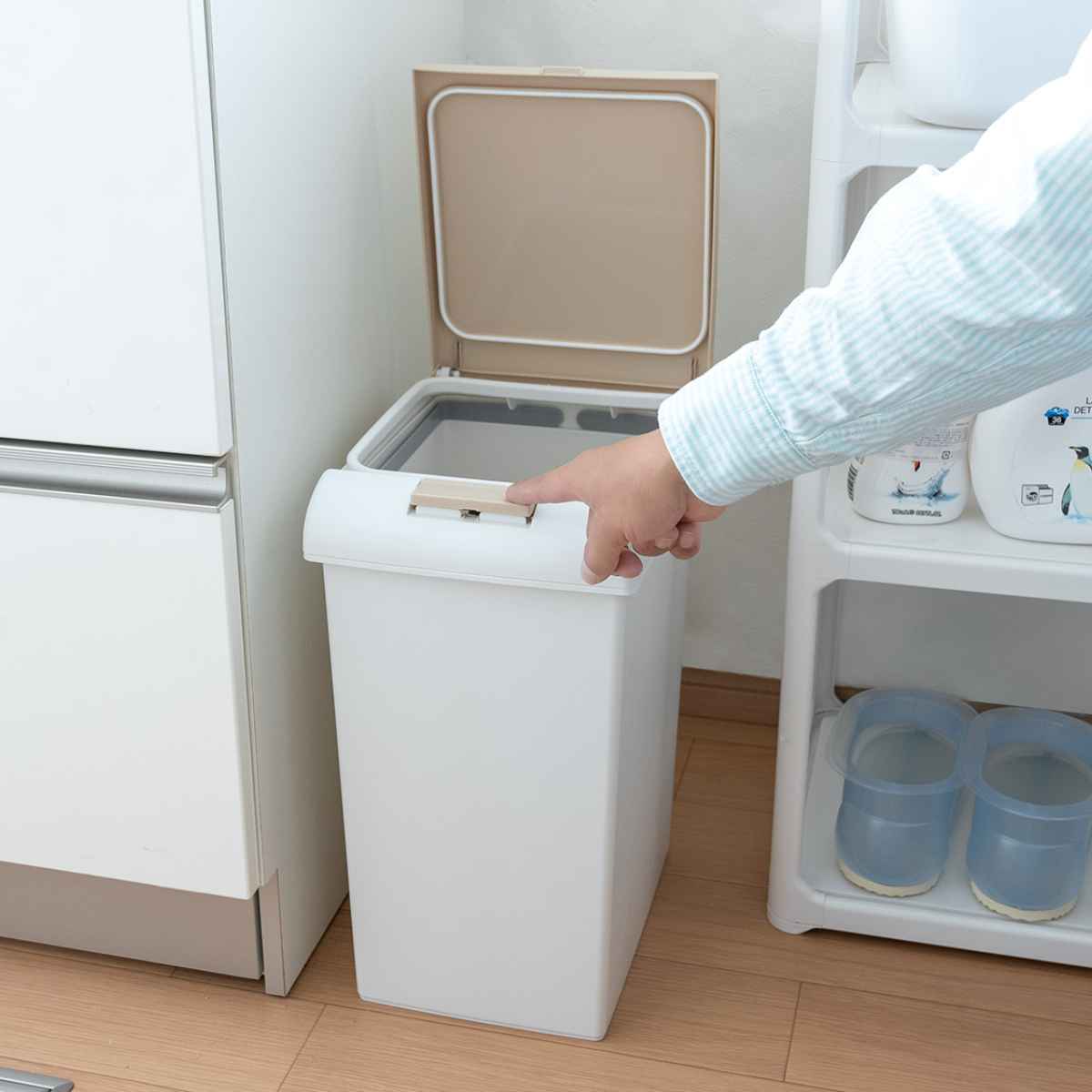 ゴミ箱 20L パッキン付 パッキンプッシュ ...の詳細画像5