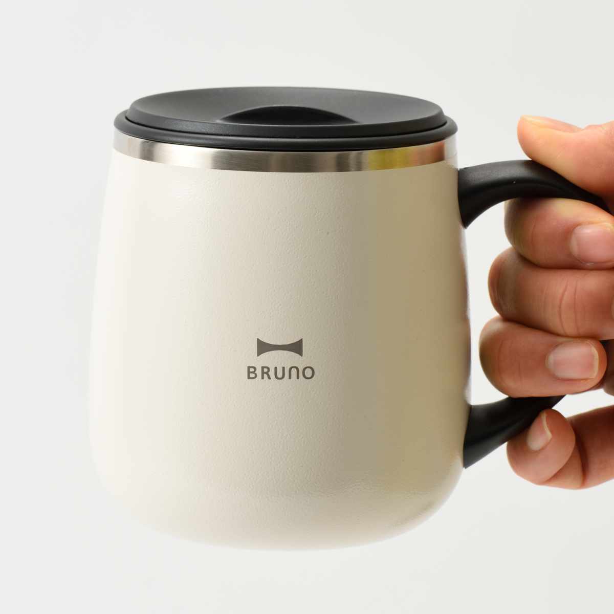 BRUNO（ブルーノ） マグカップ 320ml 蓋つきステンレスマグ short
