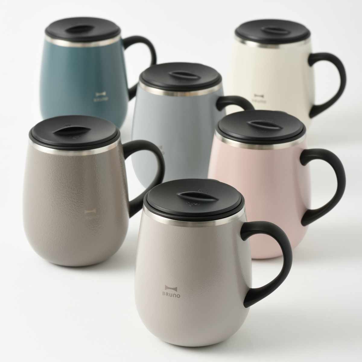 BRUNO（ブルーノ） マグカップ 460ml 蓋つきステンレスマグ tall