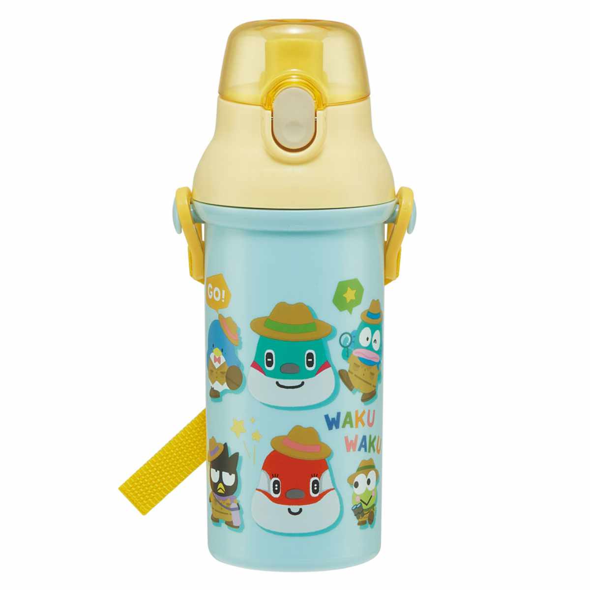 水筒 キッズ 直飲み プラスチック 480ml ワンタッチ キャラクター （ スプラトゥーン にゃんこ大戦争 スーパーマリオ くまのがっこう とれたんず ） | スケーター | 15