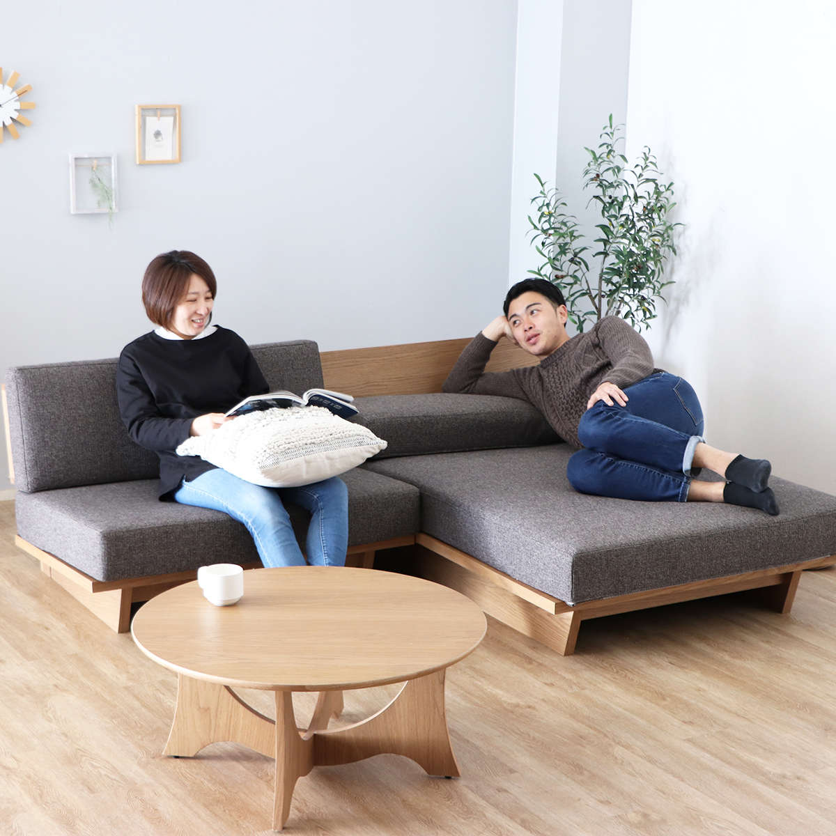 東馬（Tohma） ソファ シェーズロングソファ 幅100cm メディチ