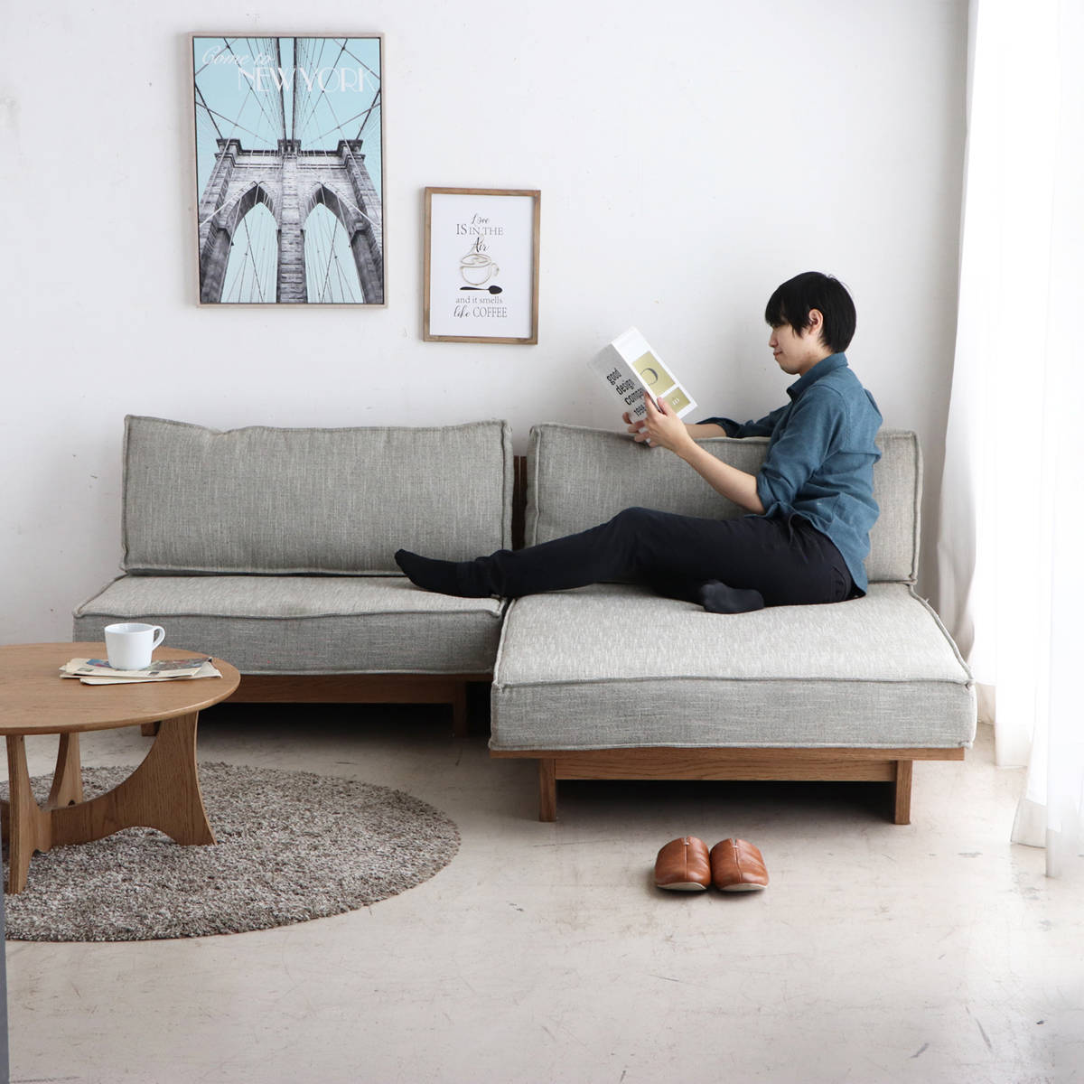 東馬（Tohma） ソファ 1.5人掛け 幅100cm メディチ （ ソファー 1人