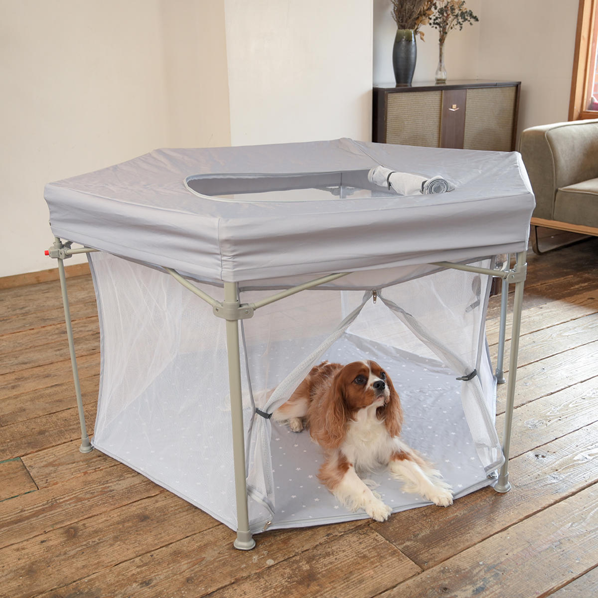 ペットサークル ソフトサークル 折りたたみ 小型犬 中型犬 屋根付き