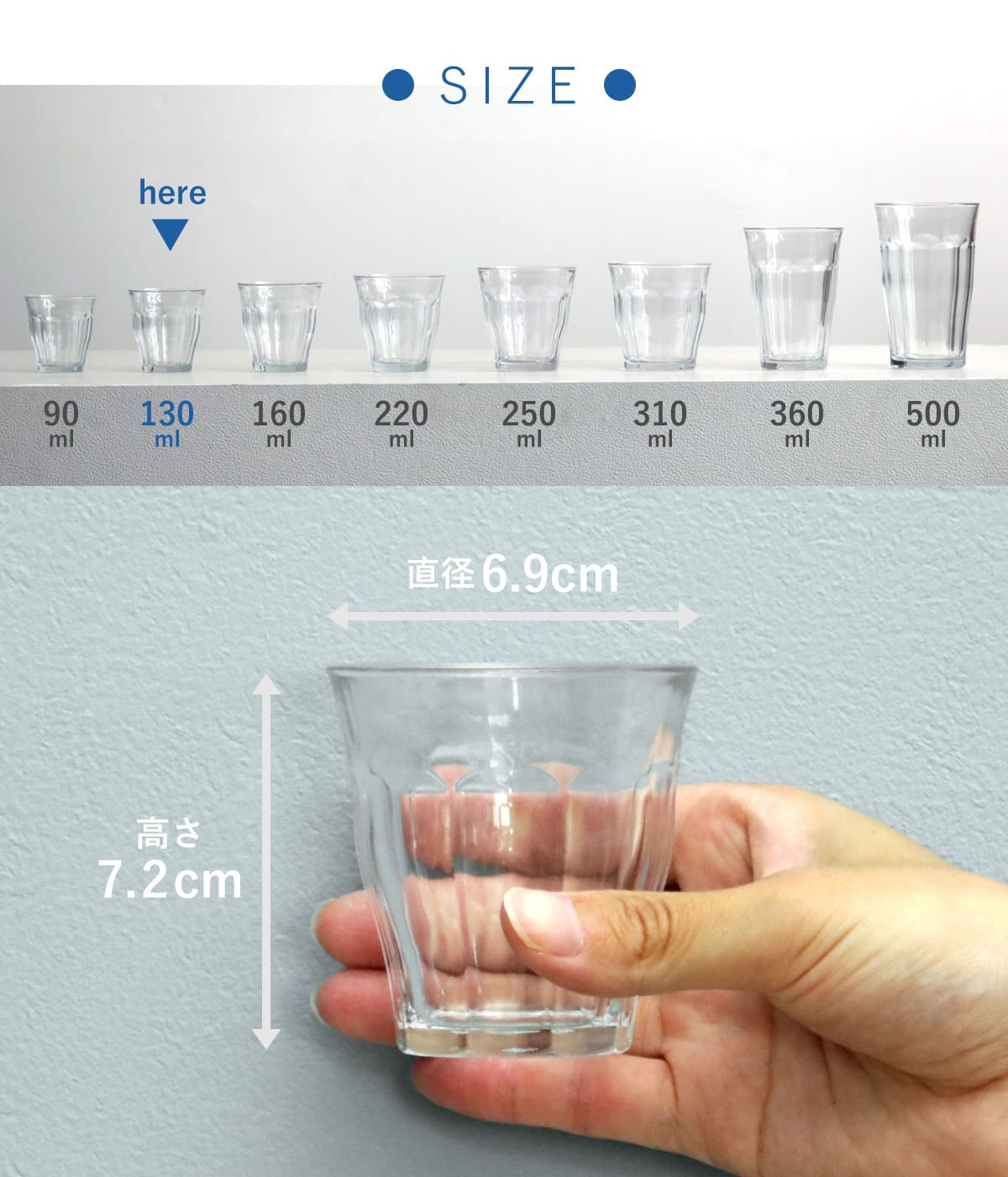DURALEX（デュラレックス） ピカルディ グラス 130ml 72個セット