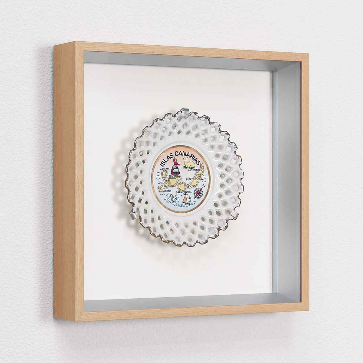 コレクションケース 30×30cm 壁掛け プレート お皿 収納 L409