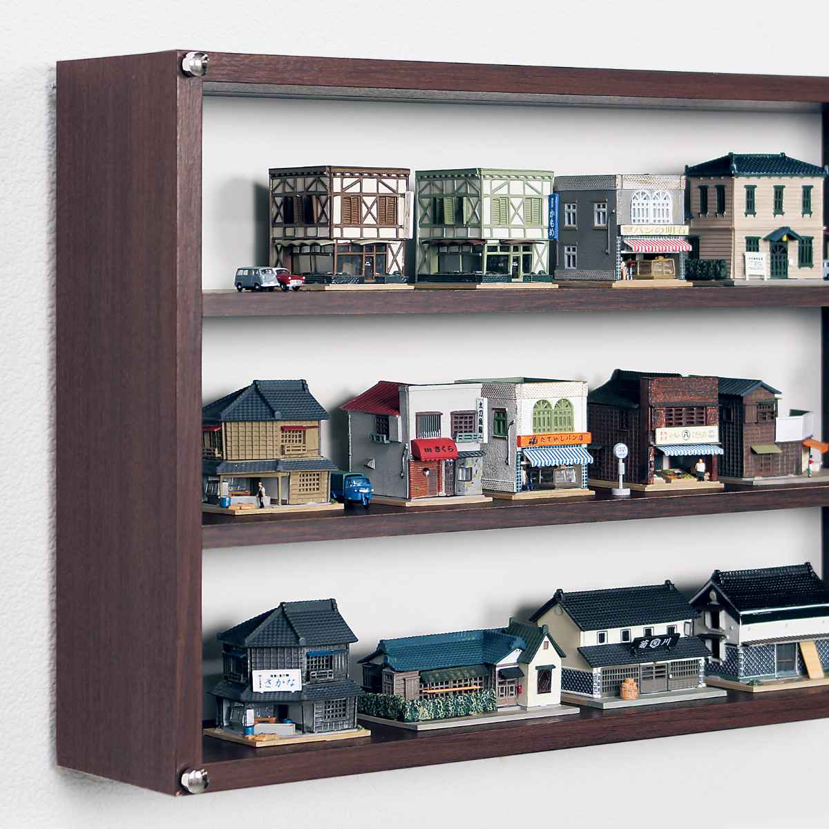 コレクションケース 60×45cm 置き掛け両用 3段 フィギュア L404