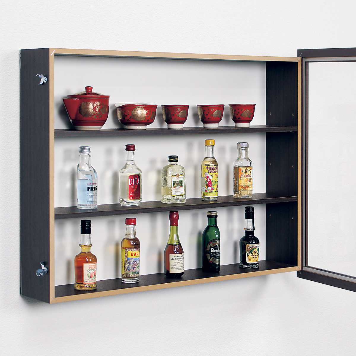 コレクションケース 63×48cm カバー扉付き メイク道具 L405 （ ケース