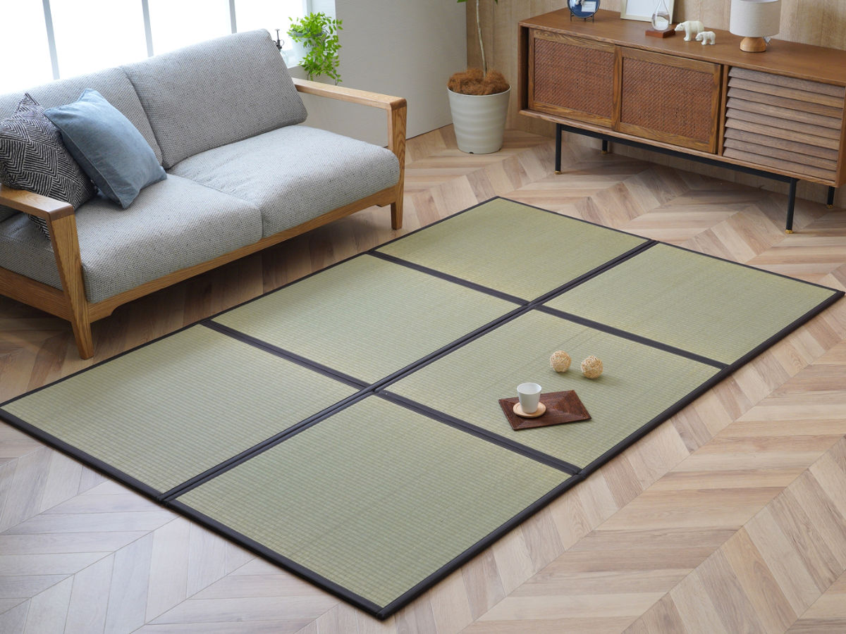 イケヒコ 畳 純国産 置き畳 ユニット畳 天竜 82×82×1.7cm 6枚セット 