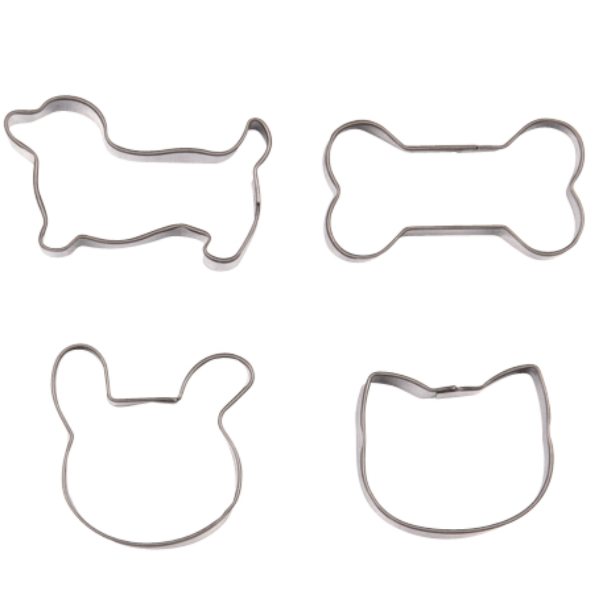 パール金属 クッキー型 ラフィネ ステンレス 4個入り （ 食洗機対応