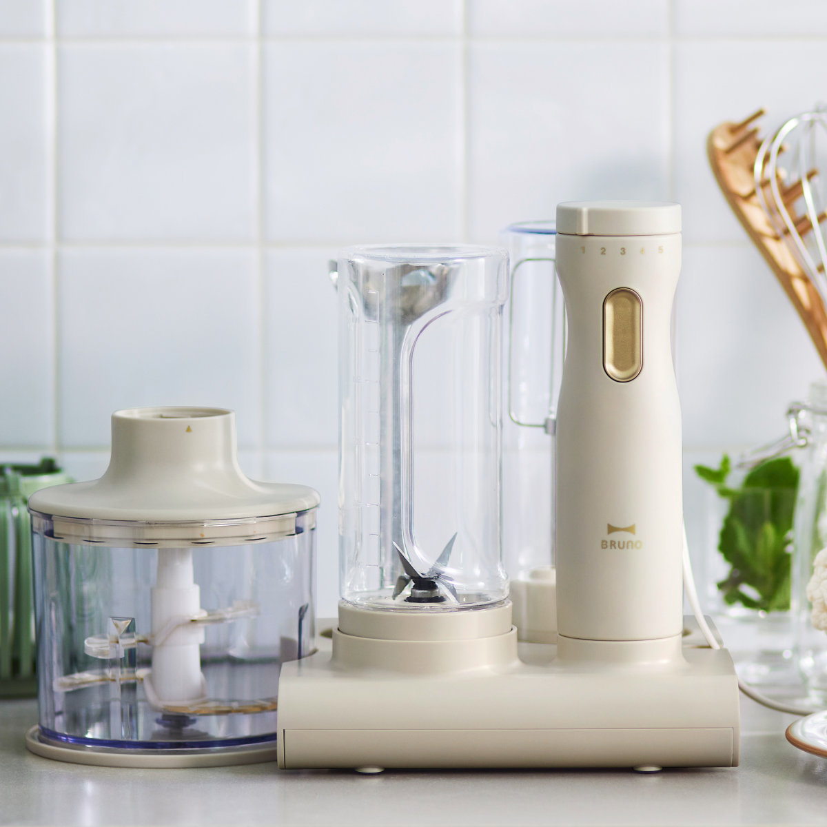 BRUNO crassy+ ブレンダーセット スタンドハンディブレンダー フード