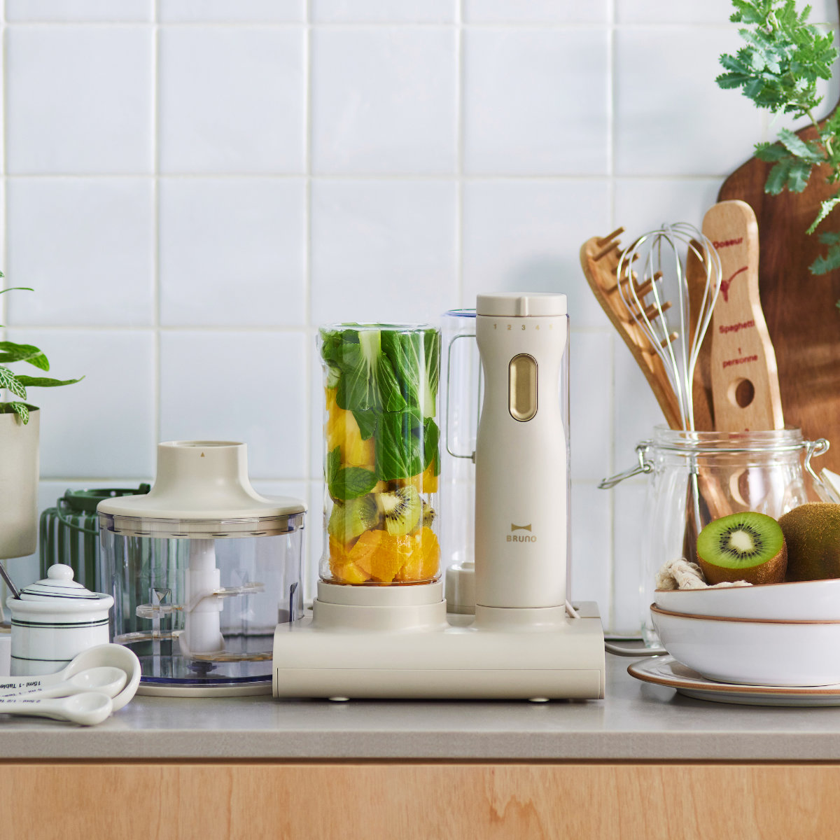 BRUNO crassy+ ブレンダーセット スタンドハンディブレンダー フード