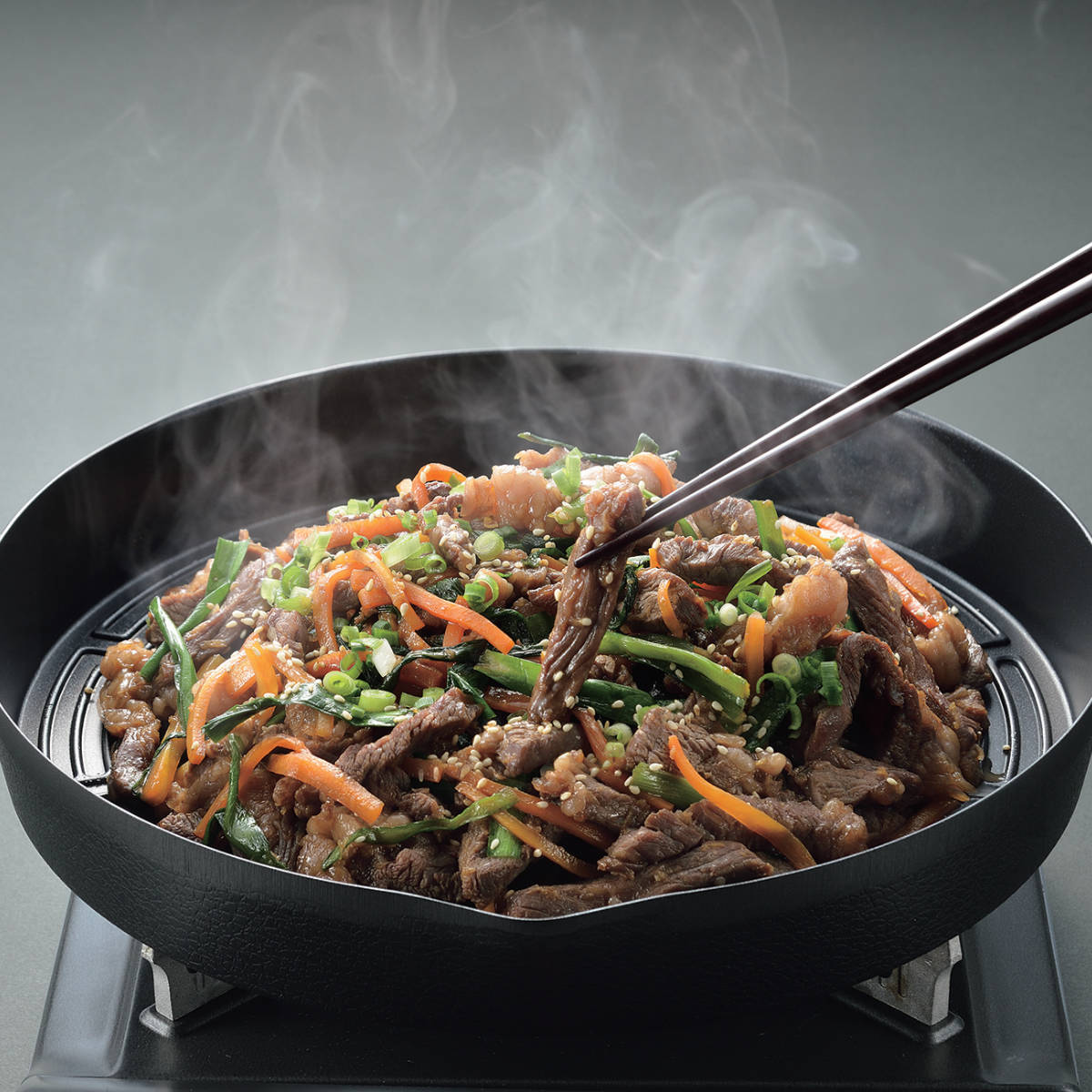 パール金属 プルコギグリル 28cm カセットコンロ専用 鋳物製 韓味家