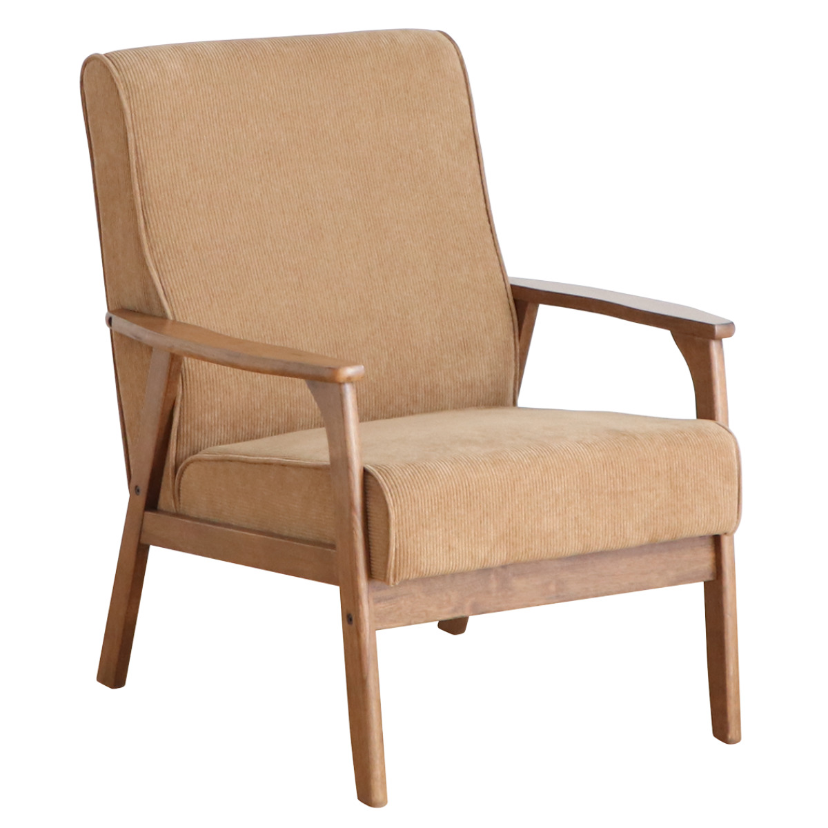 【新品】人気 1人掛けコーデュロイソファ ソファー コンパクト 幅83 天然木 送料無料】Moss モス 幅83 ソファ ソファー 1人掛け 一人掛け 1人用
