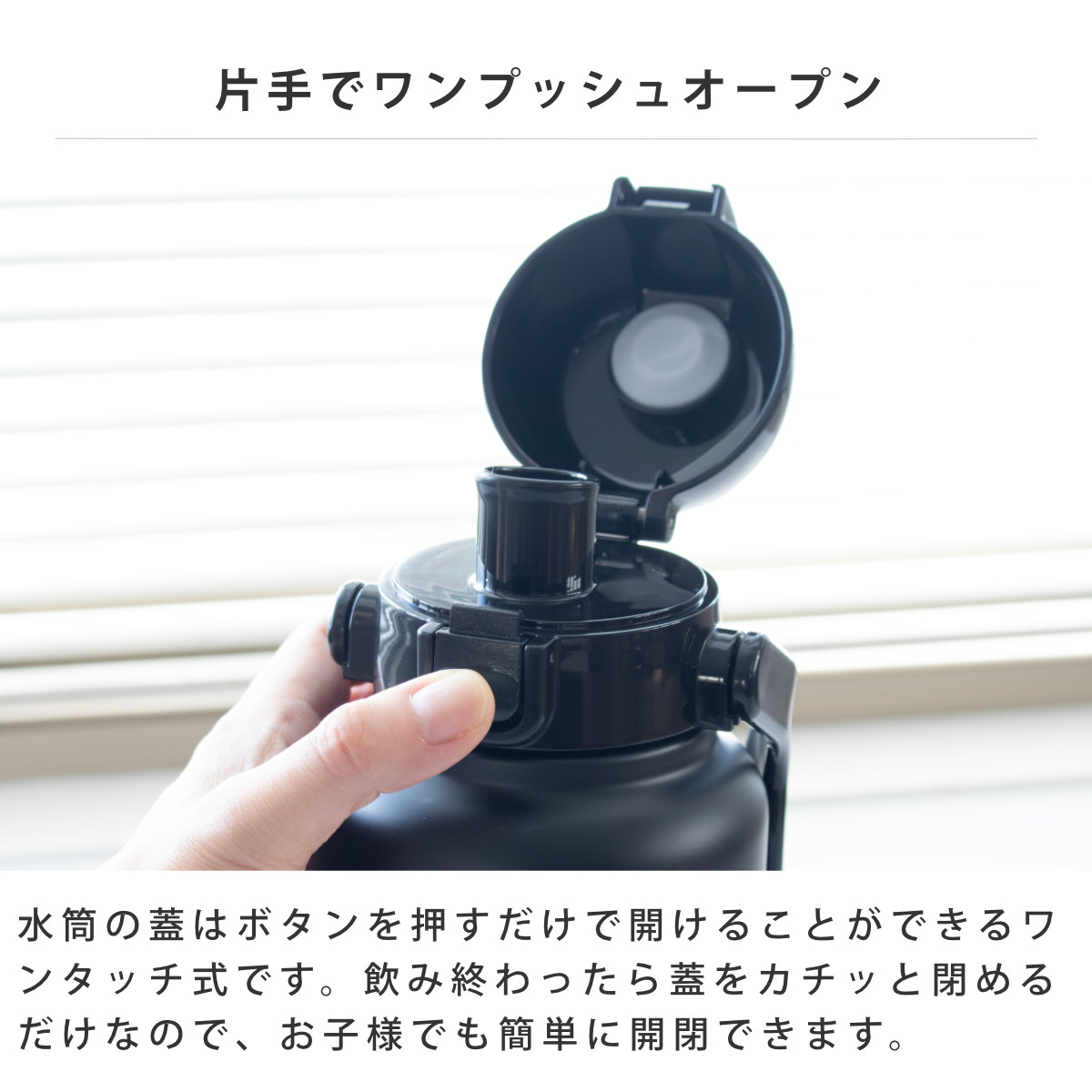 スケーター 水筒 1L ハンドル付ダイレクトボトル 保冷専用 （ 保冷 直