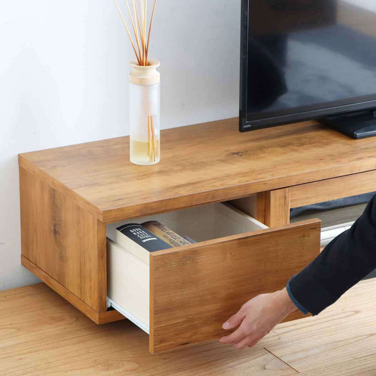 ローボード テレビ台 ヴィンテージ調 シンプルデザイン 約幅180cm ローボード テレビ台 ヴィンテージ調 シンプルデザイン 約幅180cm