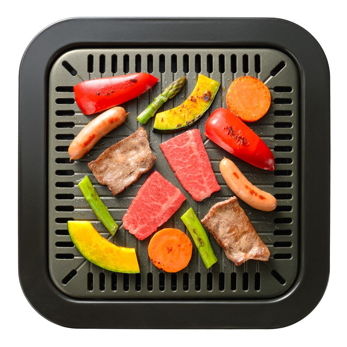水晶プレートBBQ 焼肉プレート 和平フレイズ 焼肉プレート 32×32cm 角型 カセットコンロ専用 味覚探訪