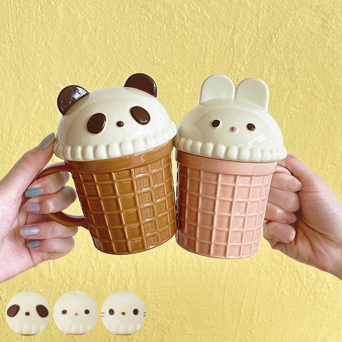 DECOLE（デコレ） マグカップ 200ml アニマルアイスマグ 陶器 （ マグ