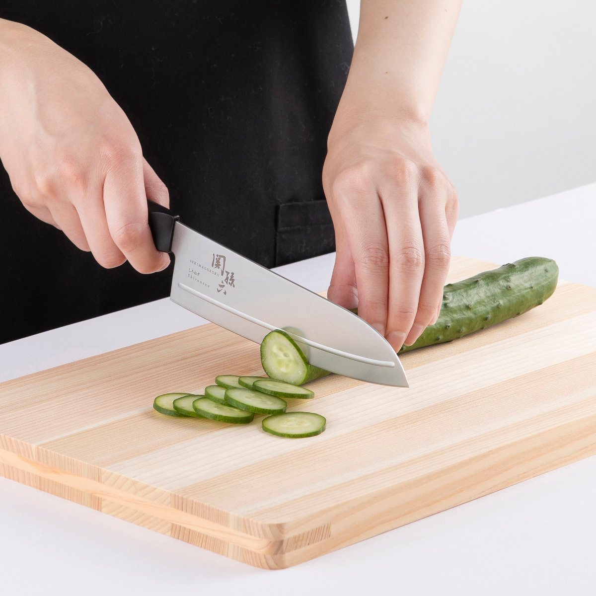 関孫六 三徳包丁 16.5cm しろねず 日本製 貝印 （ 料理包丁 キッチン