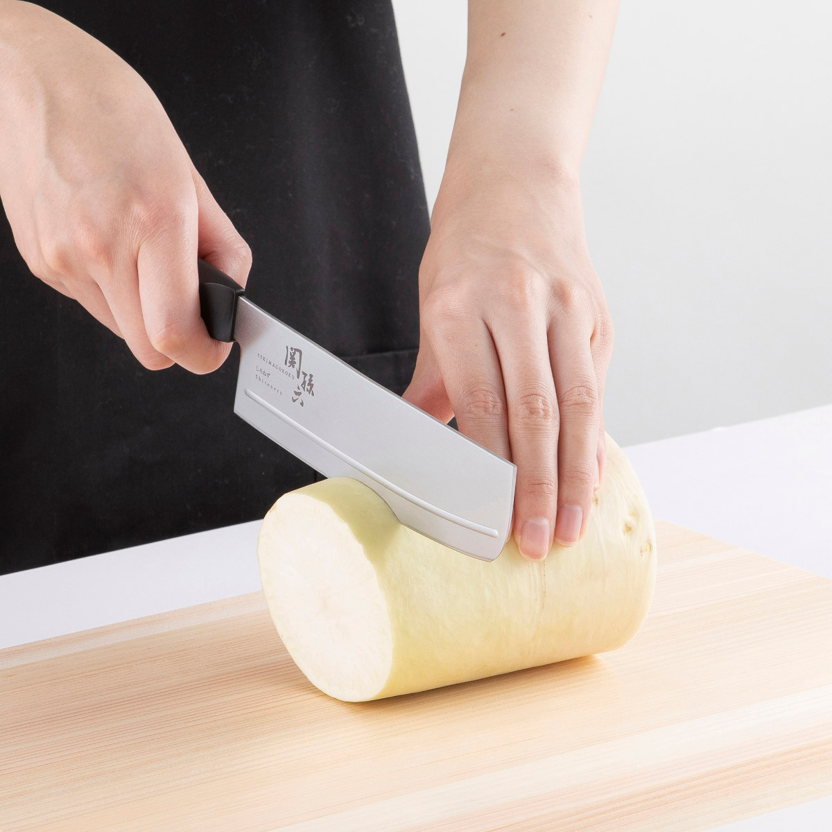 関孫六 菜切り包丁 15cm しろねず 日本製 貝印 （ 包丁 菜切 野菜包丁