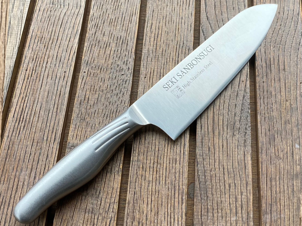 三徳包丁 16.5cm オールステンレス オールメタル三徳 日本製 （ 包丁