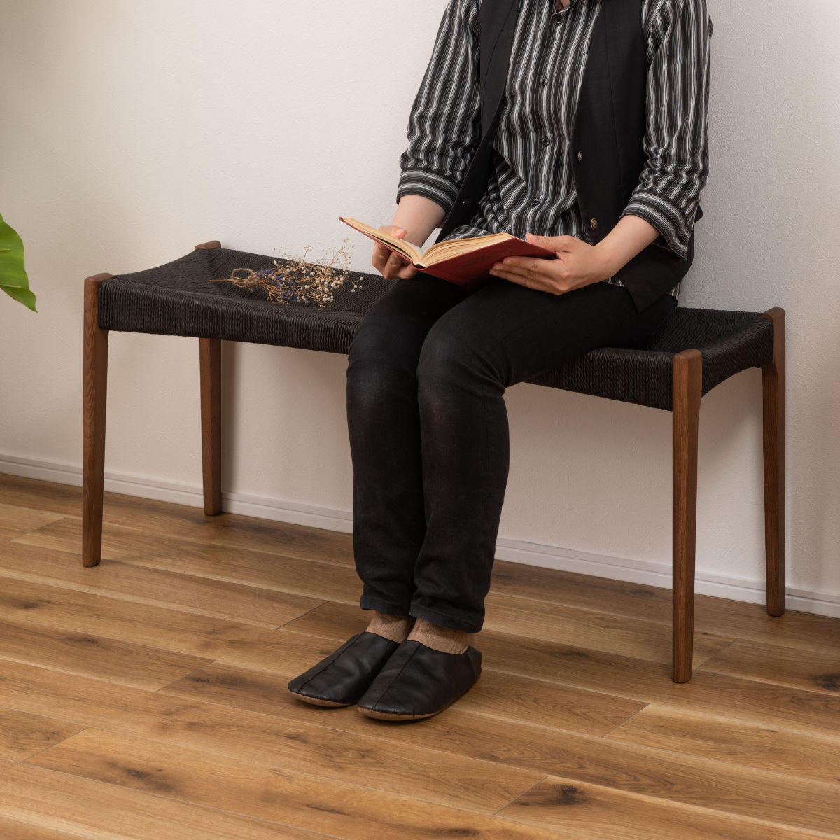 東谷 ダイニングベンチ 北欧 2人掛け ソファ 持ち運び簡単 幅105cm