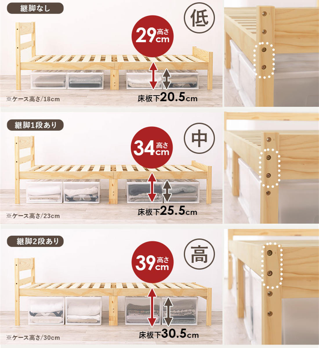 HAGiHARA（萩原） シングルベッド ポケットコイルマットレスセット