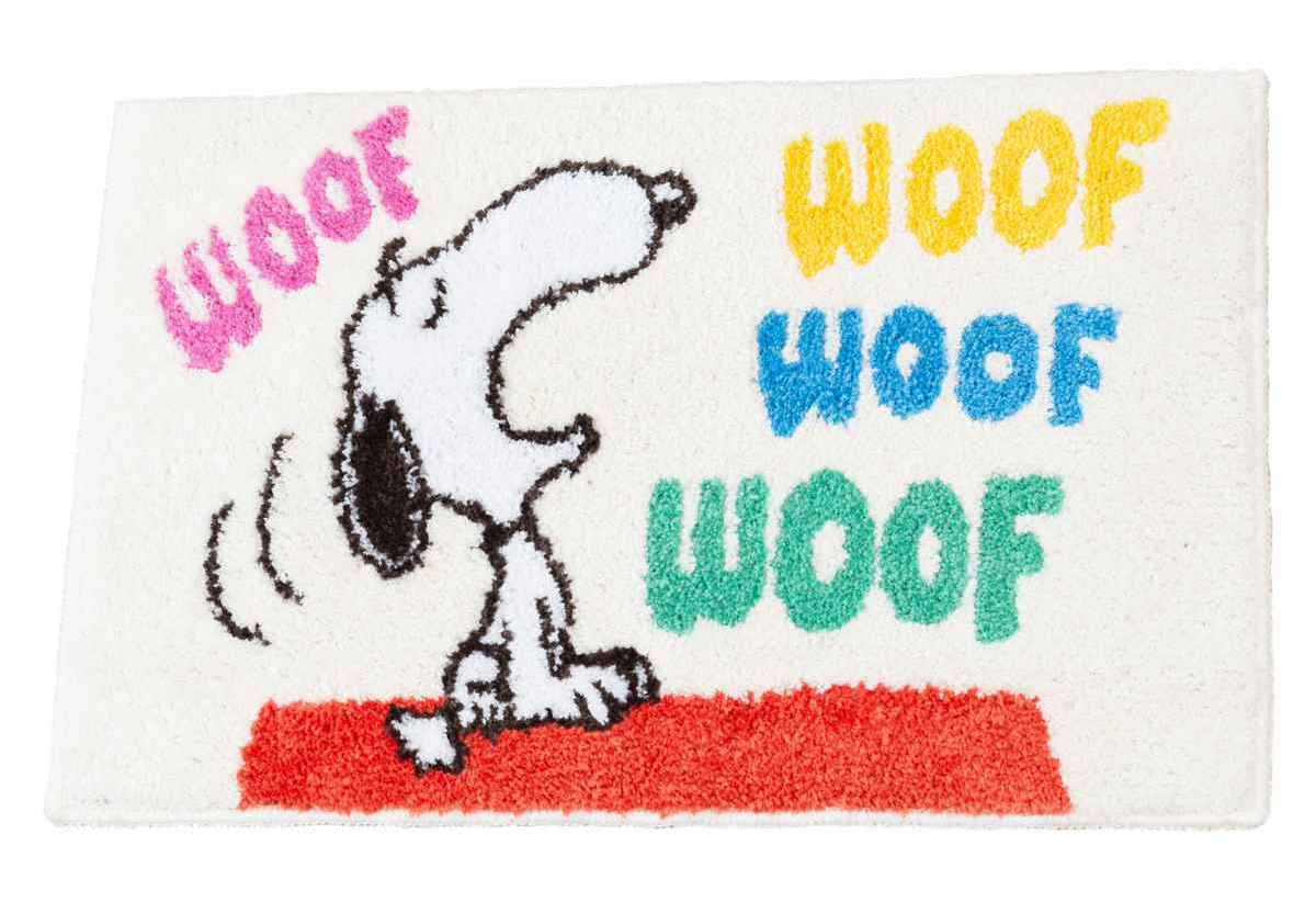 バスマット ギフト スヌーピー 鳴き声カラフル 40×60cm 箱入りギフト