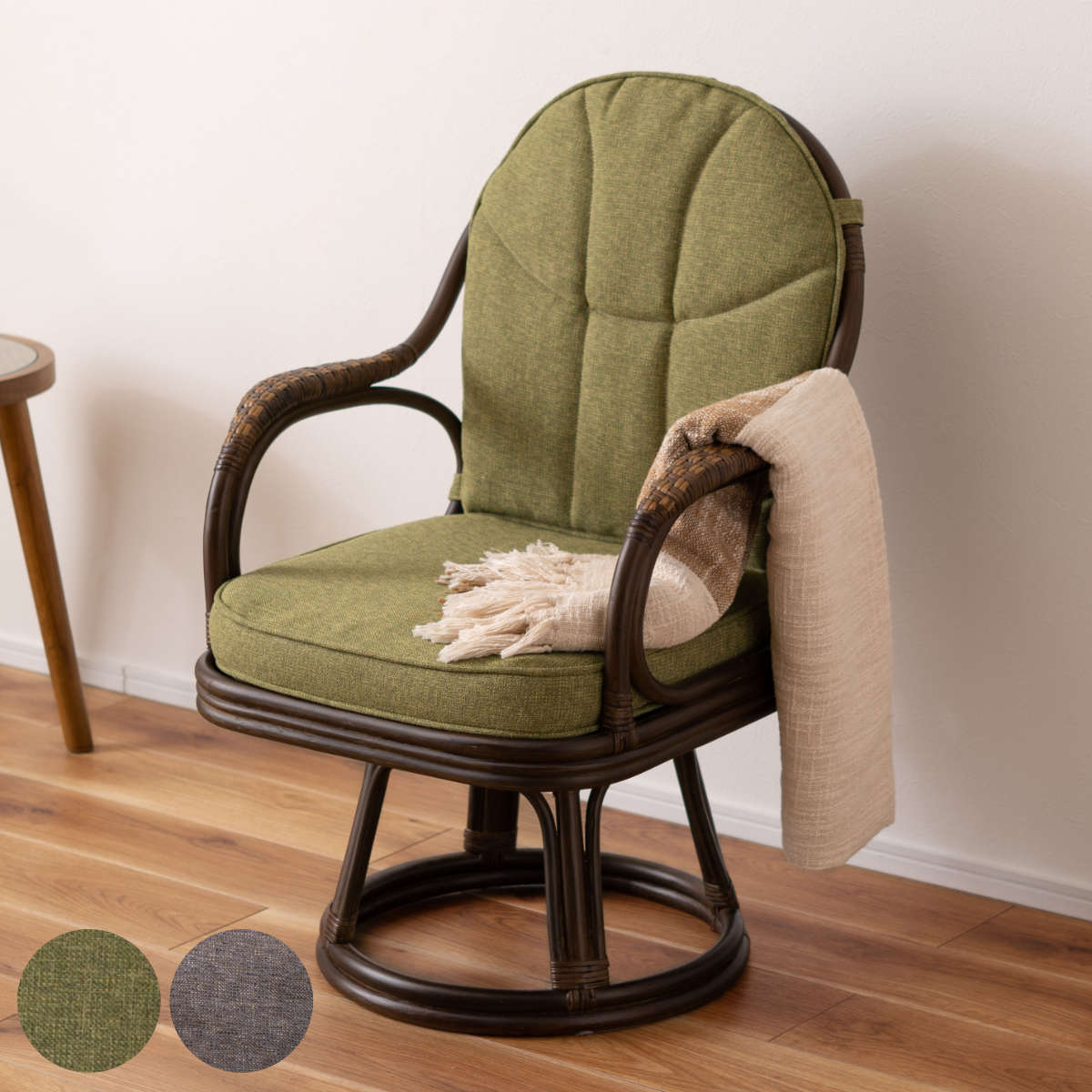 ラタン 回転式チェア C612HR5 ラタン回転チェア | 【SR-net】Sunflower Rattanの卸販売サイト