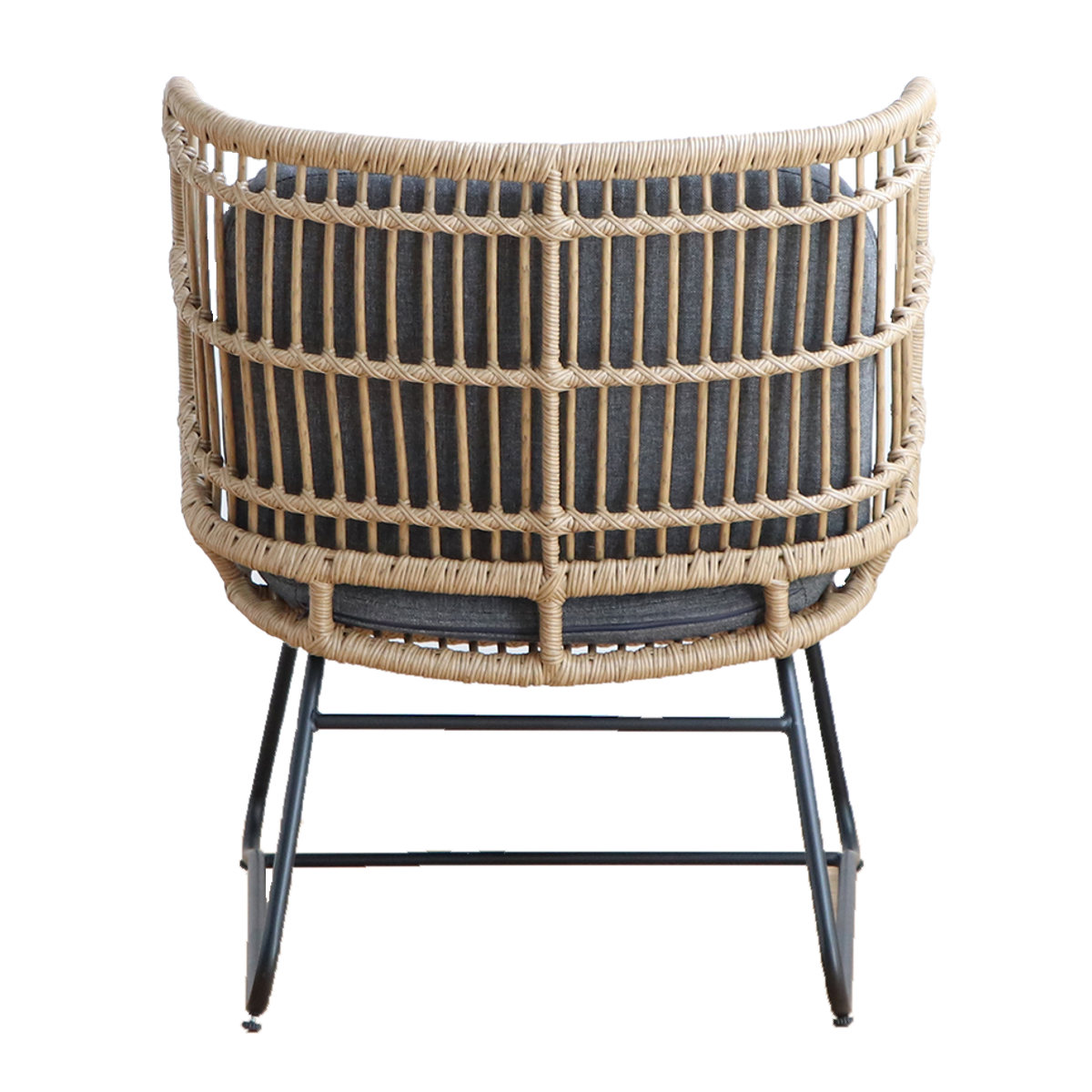 東馬（Tohma） リゾネア ワイドチェア 1人掛け 座面高44cm ラタン調