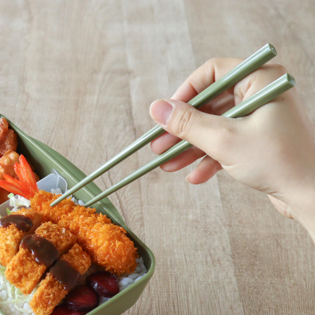 イエロースタジオ 箸箱セット モノクロームプラ箸＆ハーフケース （ 箸